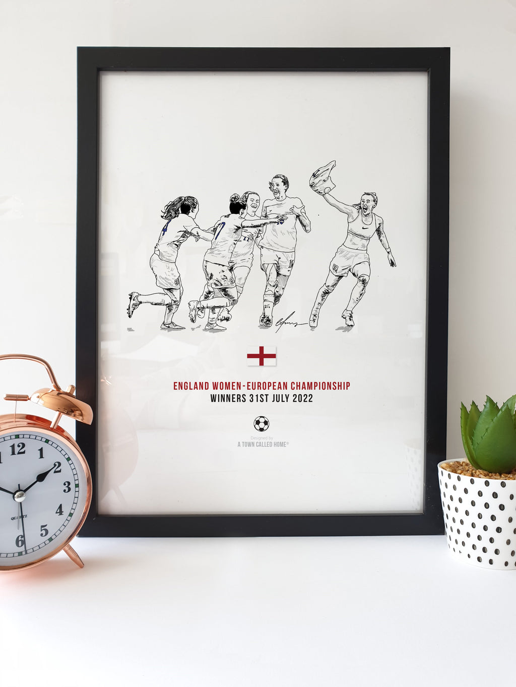 England Women - European Championship Winners 2022 - Football Card & Gifts