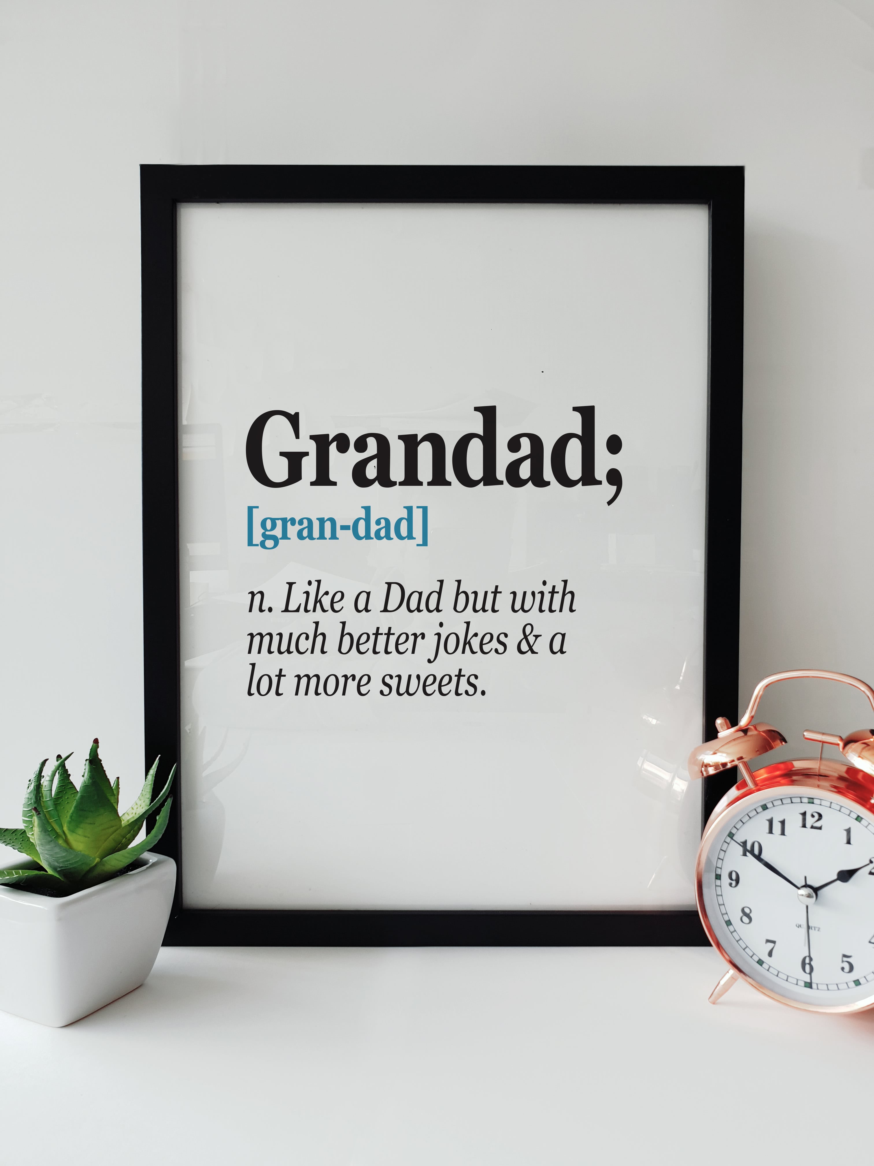 Humorous Grandad definition print by Local Lingo - perfect gift for Grandparents