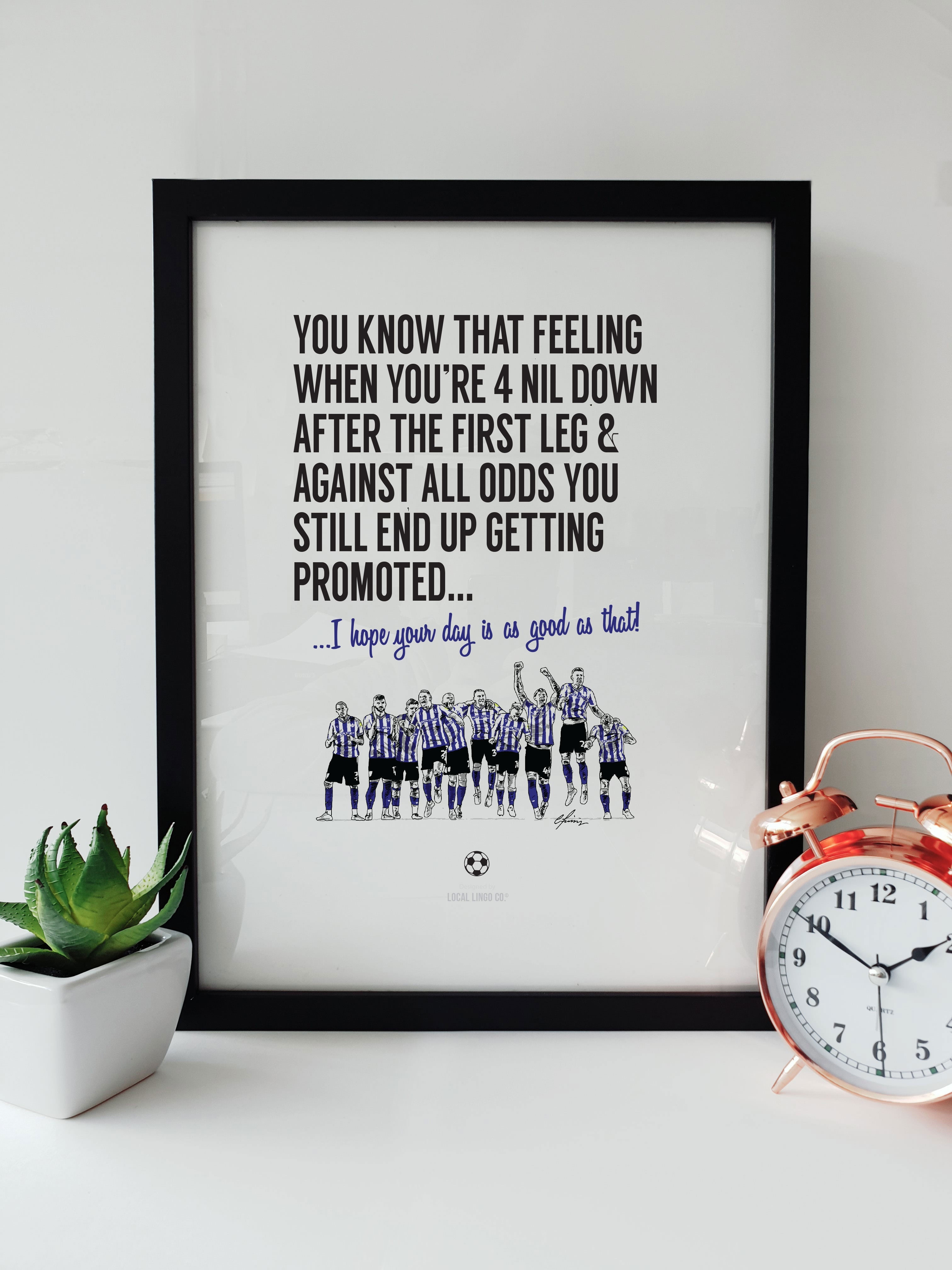 Sheffield Wednesday Promotion Celebration - Football Print