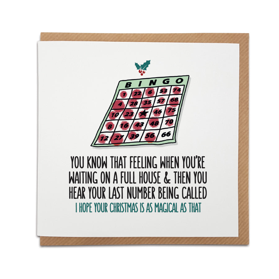 Bingo, Full house - Christmas Card