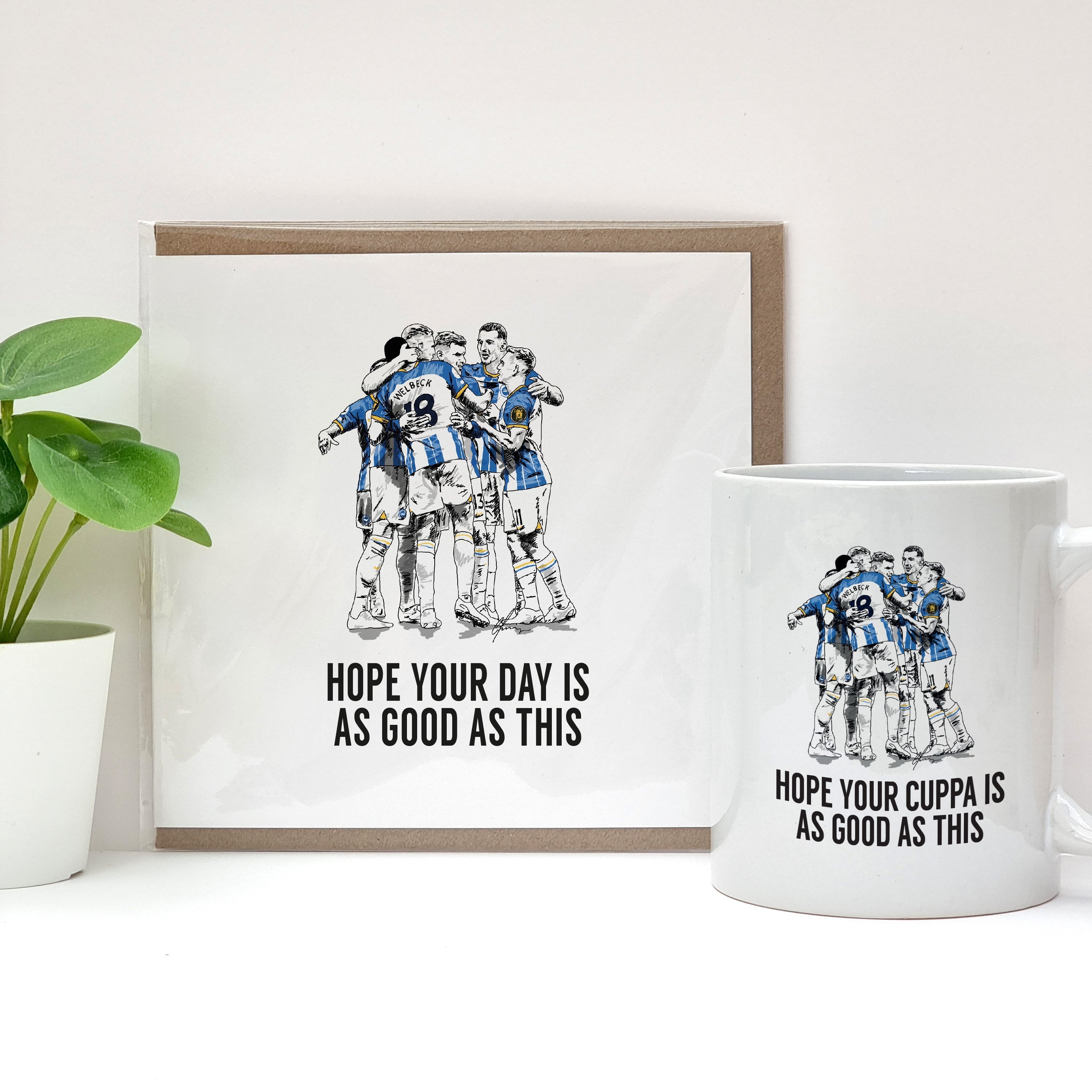 Brighton & Hove Albion Christmas celebration card