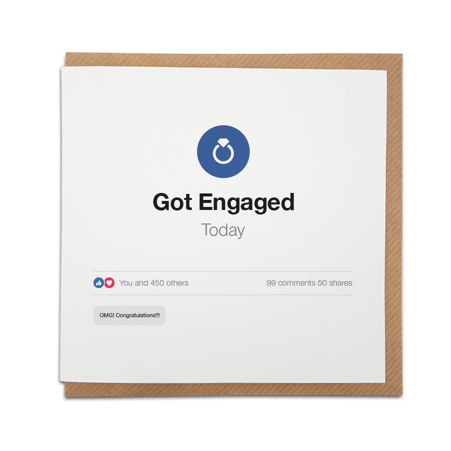 Facebook status  - Engagement Card