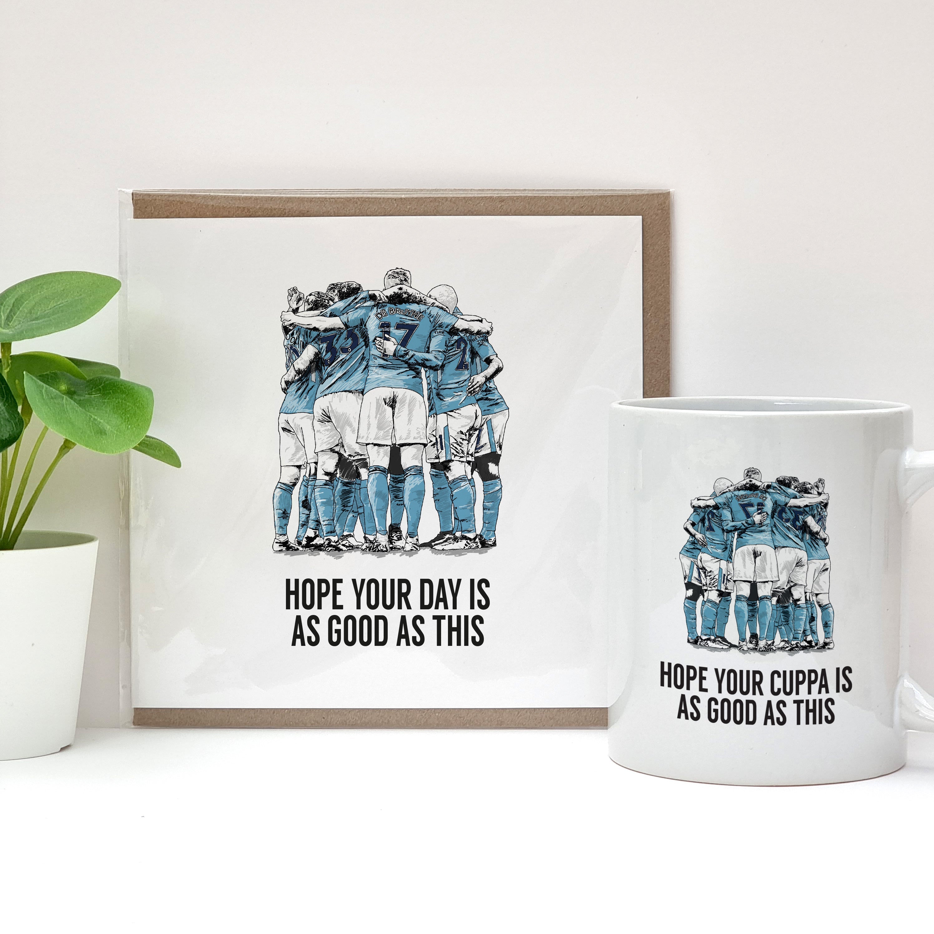 Manchester City fan - Celebration Card & Gift - Football