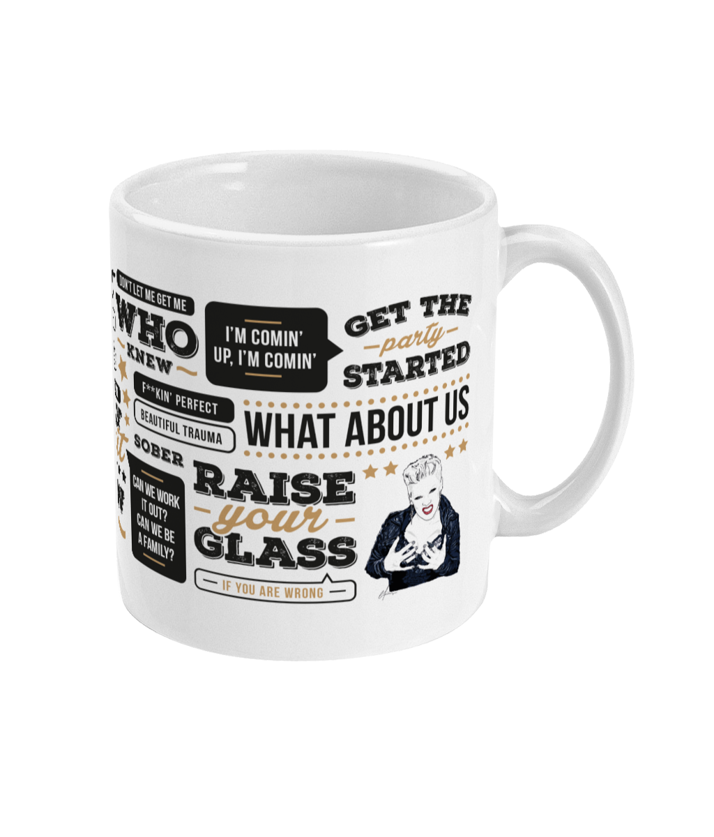 Pink popular songs music fan - Mug
