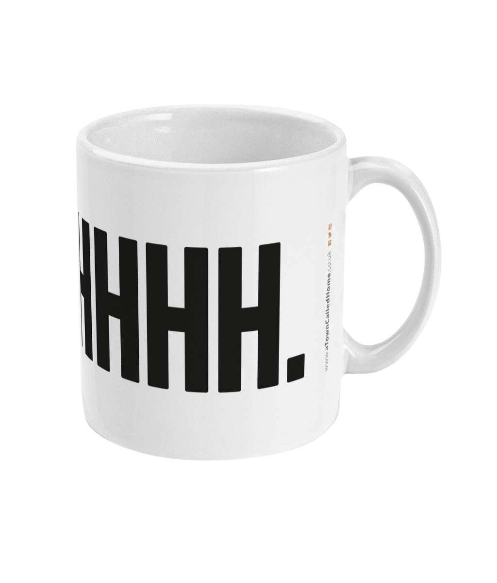 Cup and mug design - typogrophy states Shhhh.