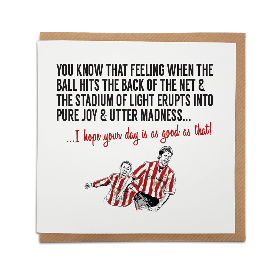 SUNDERLAND AFC FOOTBALL FAN BIRTHDAY CARD local lingo