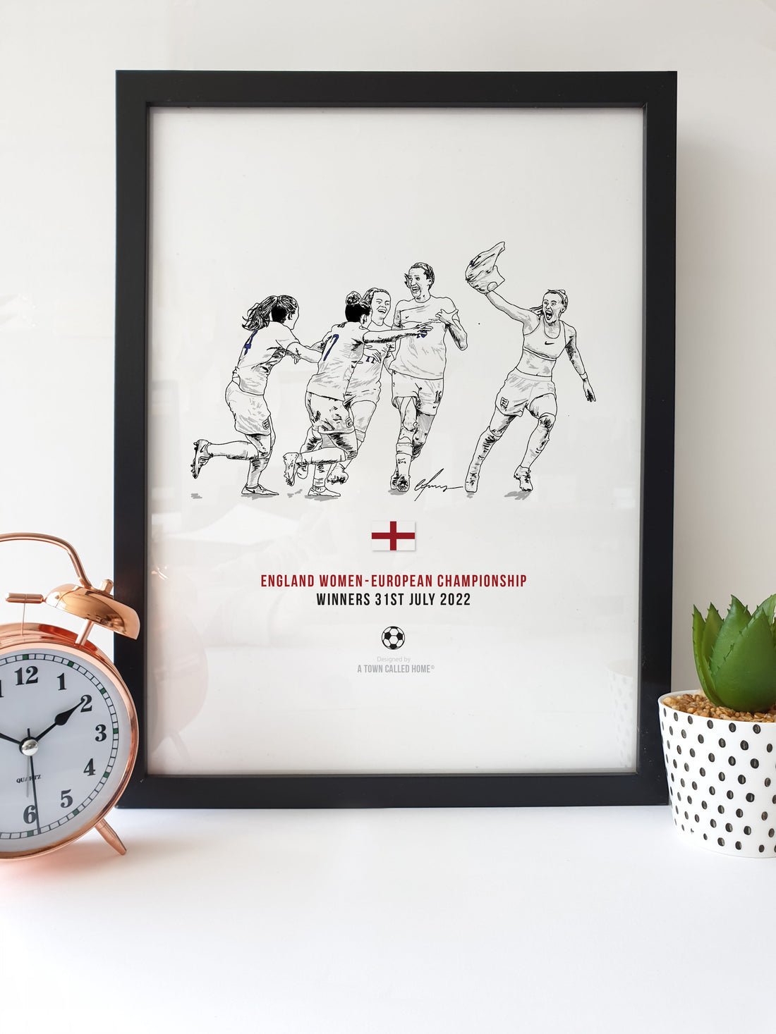 Christmas Card - England Women - Football Card & Gift - European Championship Winners 2022