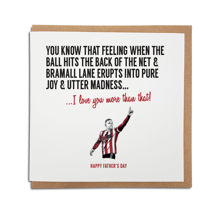 Sheffield United football club greetings, birthday, anniversary card for Blades fans