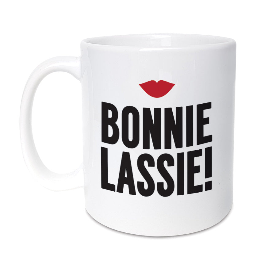 A unique mug featuring a proud Scottish statement, Bonnie Lassie. It will make the perfect gift for someone from Scotland. Whether it's for a birthday, Christmas or any other special occasion. 