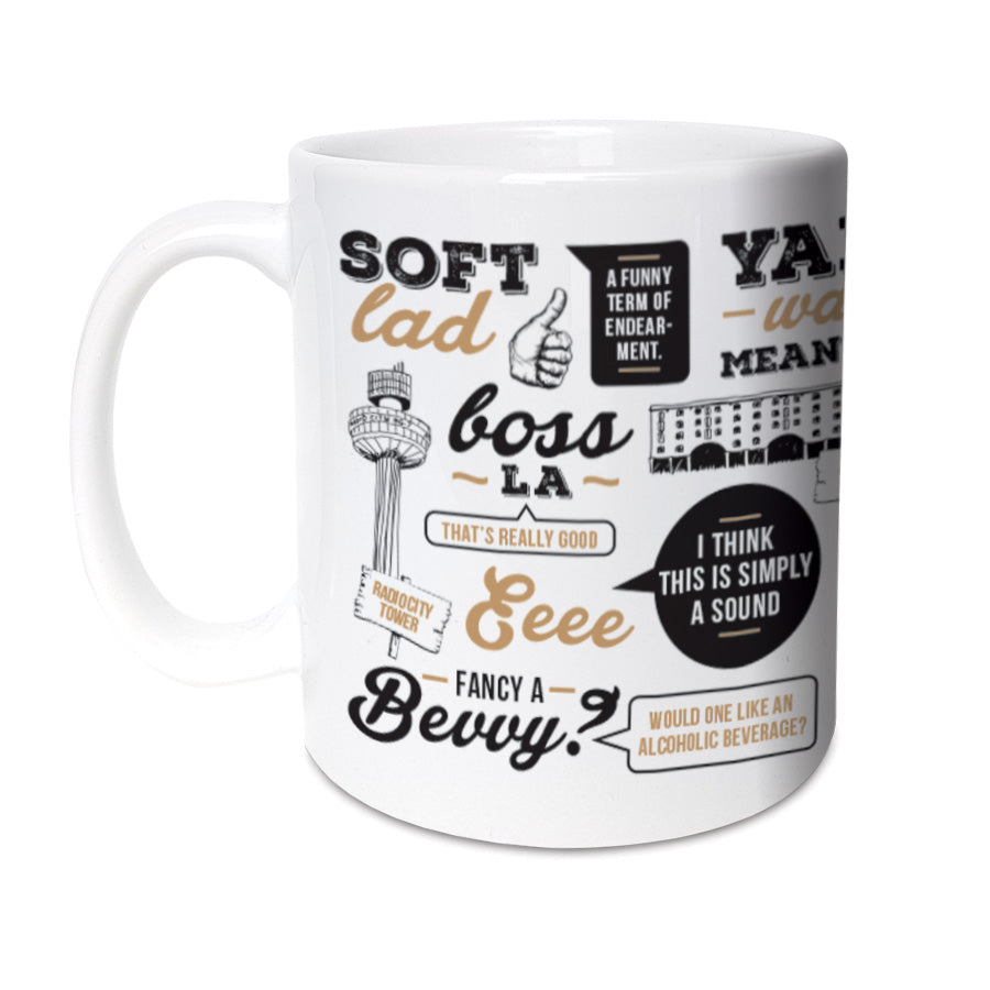 LIVERPOOL SCOUSE TRANSLATIONS MUG GIFT FOR A SCOUSER